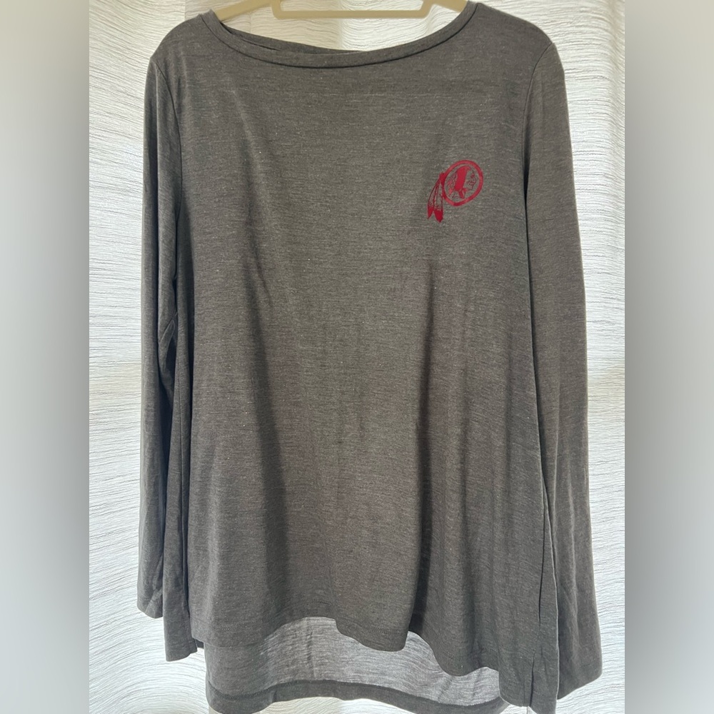 NFL Washington Redskins women’s long sleeve gray shirt - size XL- NWT